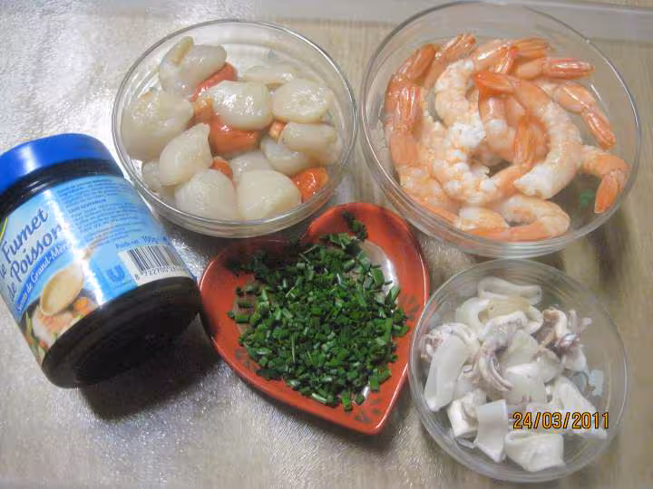 Coquillettes aux fruits mer