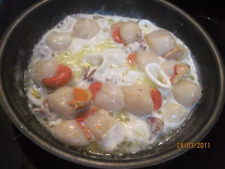Coquillettes aux fruits mer