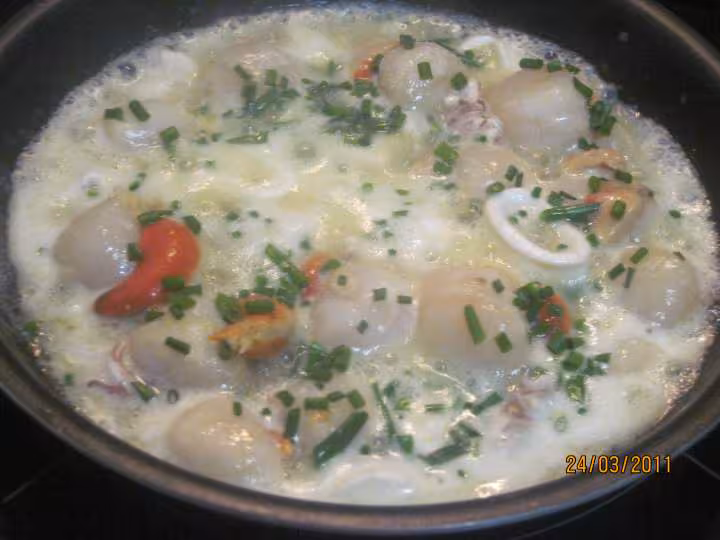 Coquillettes aux fruits mer