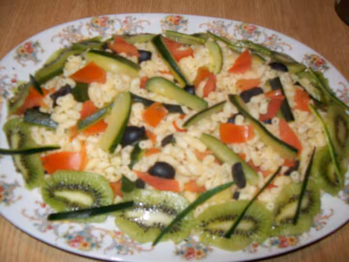Coquillettes aux legumes amp kiwis
