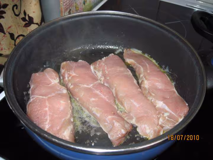 Cotelettes de veau aux pleurotes en sauce
