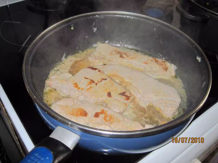 Cotelettes de veau aux pleurotes en sauce