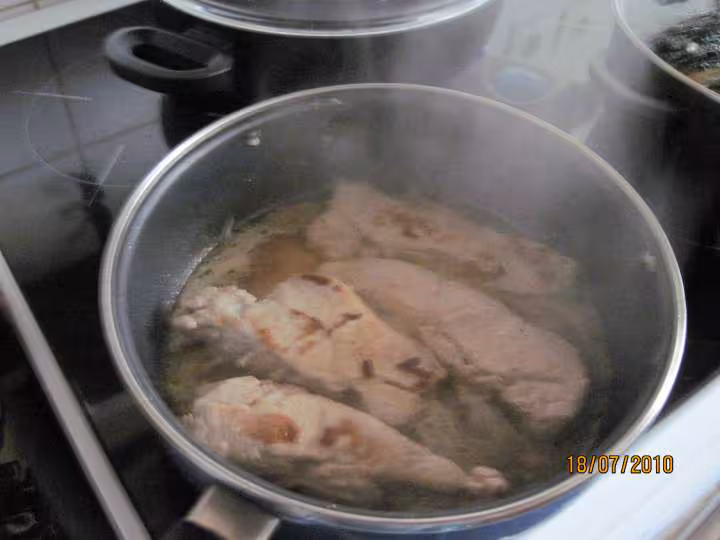 Cotelettes de veau aux pleurotes en sauce