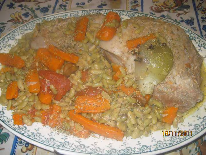 Coti de porc aux flagelets