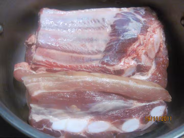 Coti de porc aux flagelets