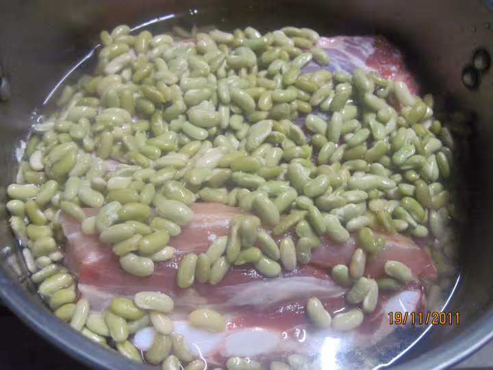 Coti de porc aux flagelets