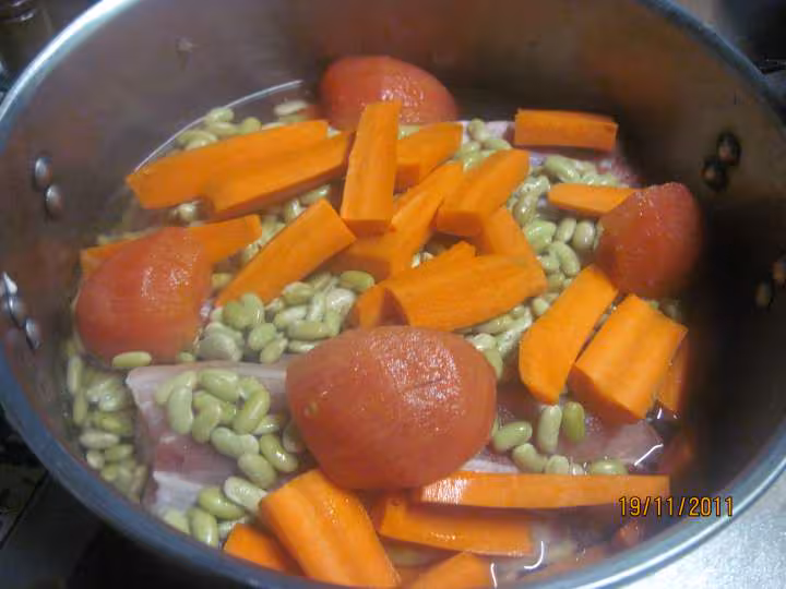 Coti de porc aux flagelets