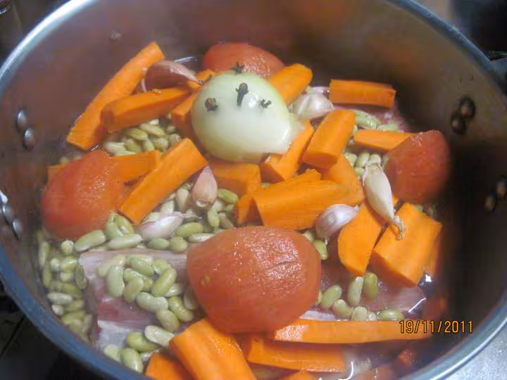 Coti de porc aux flagelets