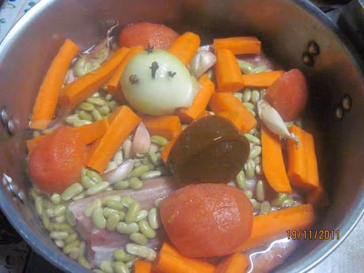 Coti de porc aux flagelets