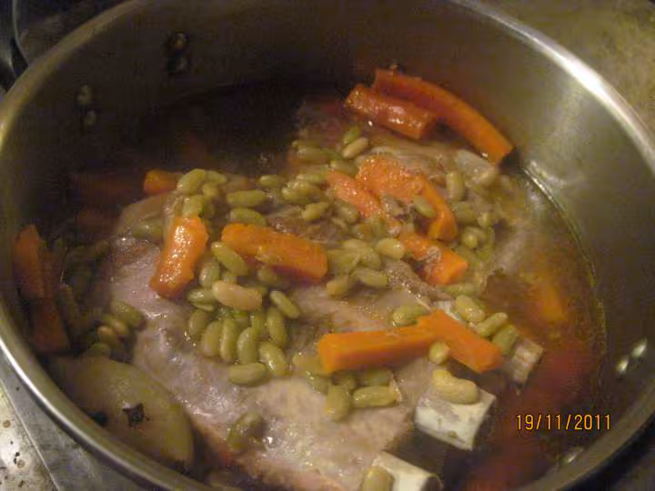 Coti de porc aux flagelets