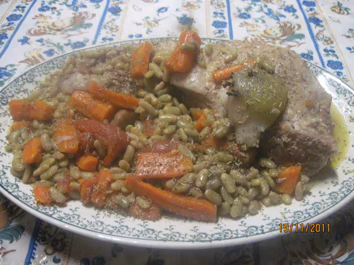 Coti de porc aux flagelets