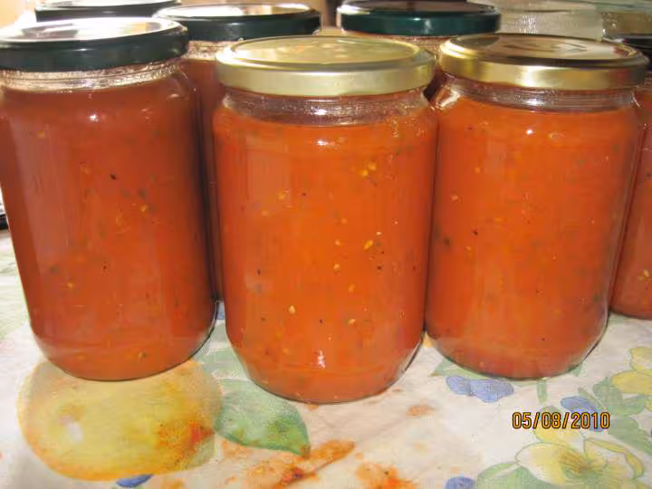 Coulis de tomates assaisonnes