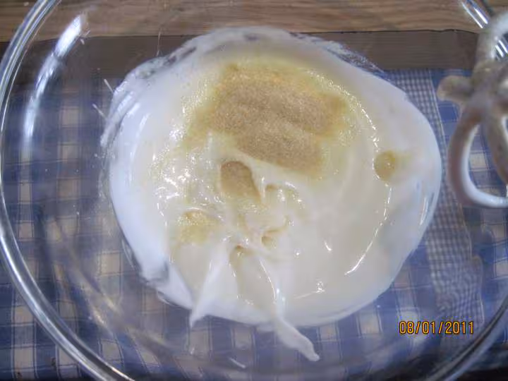 Coupe aux yaourts et poires