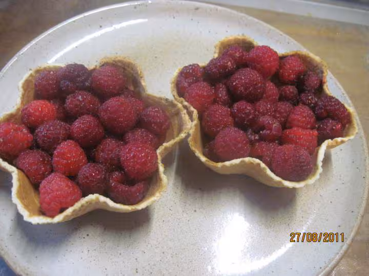 Coupes dessert aux framboises amp chantilly