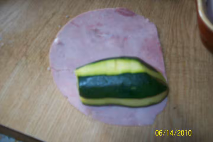 Courgettes aux jambon gratinees