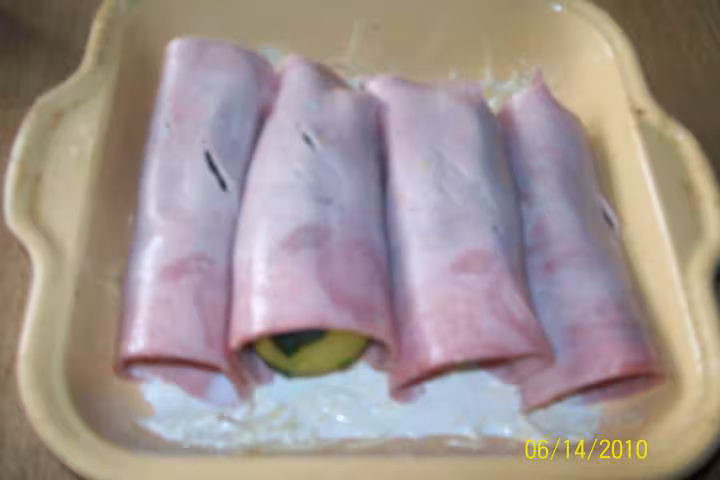 Courgettes aux jambon gratinees