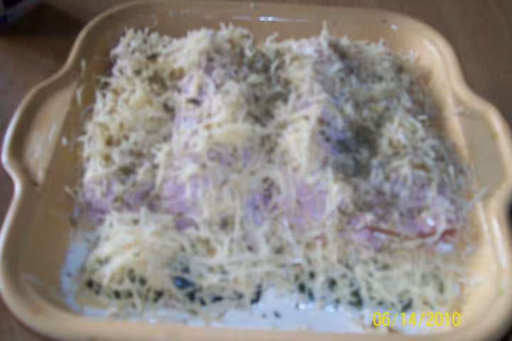 Courgettes aux jambon gratinees