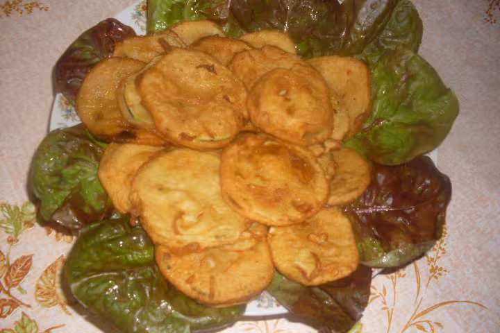 Courgettes frires photos