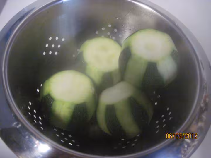 Courgettes rondes aux oeufs gratinees