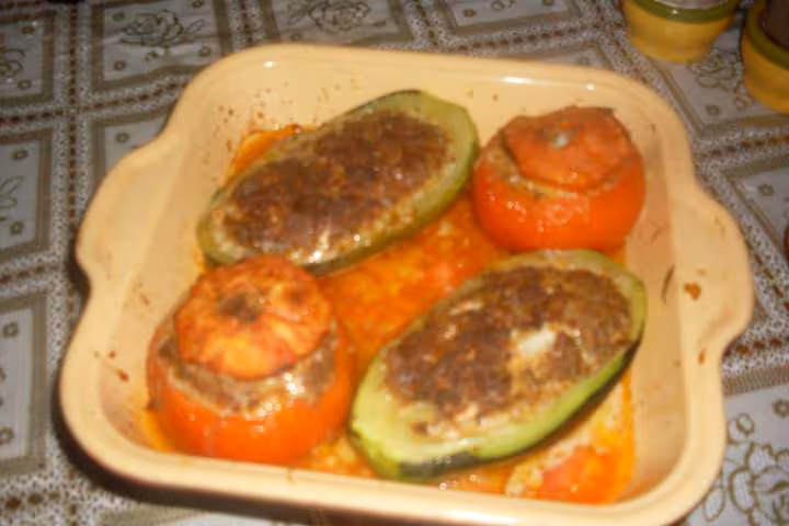 Courgettes tomates farcis