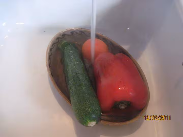 Couronne de tagliatelle aux legumes et viande