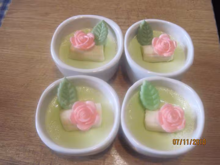 Creme a la pistache aux bananes