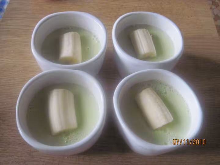 Creme de pistache aux bananes