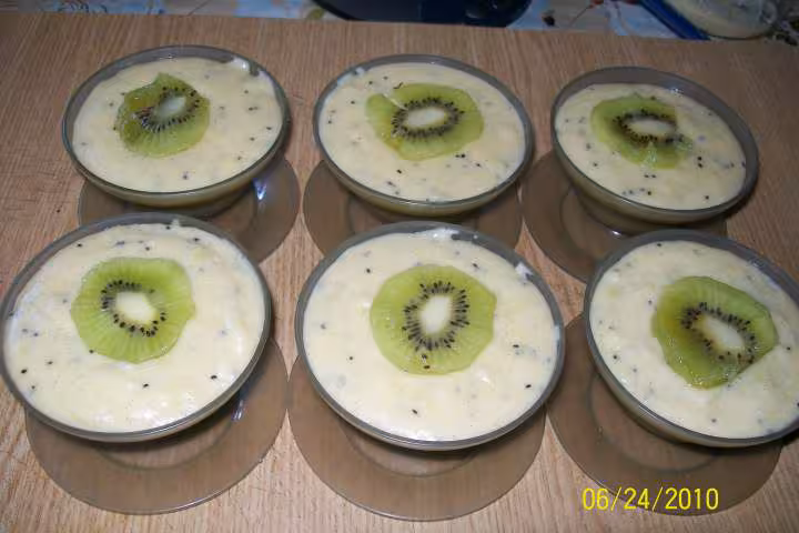 Creme de semoule aux kiwis