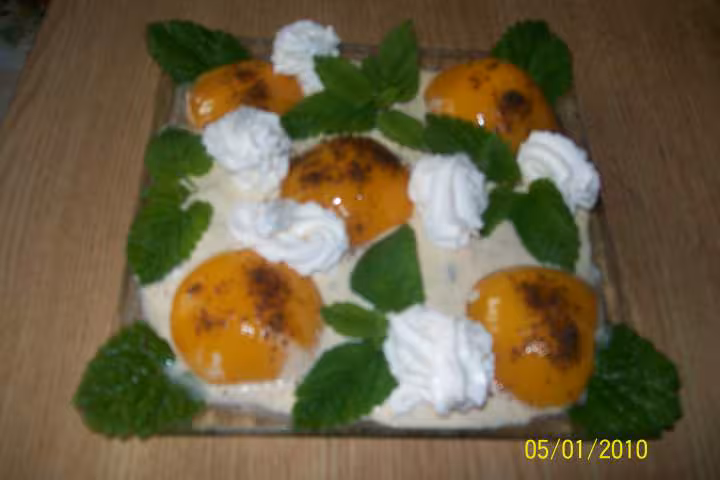 Creme glace aux peches