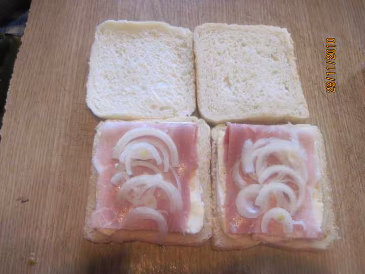 Croque monsieur au reblochon a ma facon