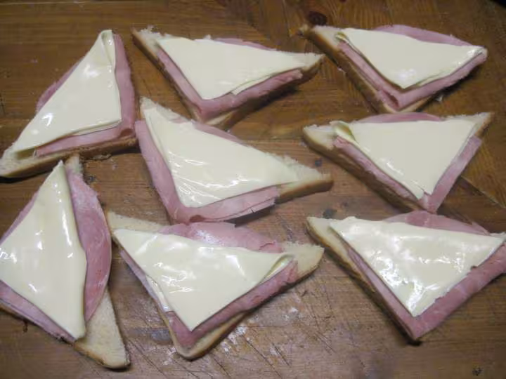 Croques monsieur au ketchup