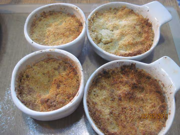 Crumble aaux pommes et bananes