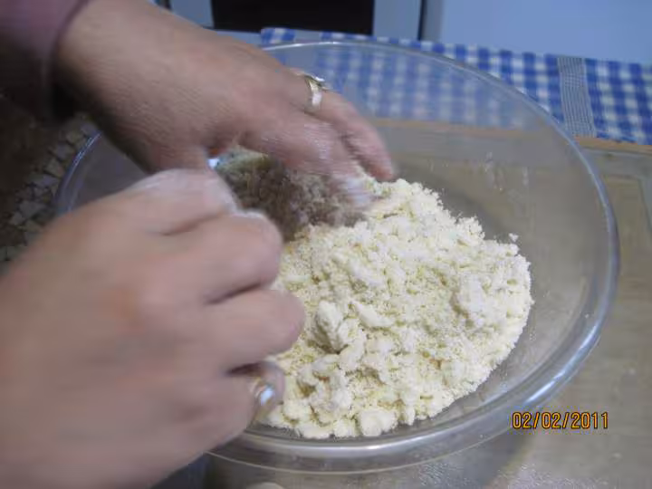 Crumble aux pommess et bananes