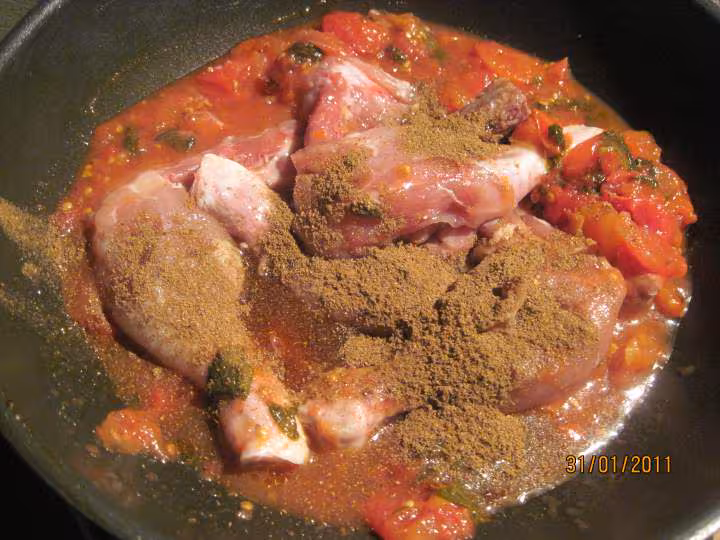 Cuises de poulet en sauce et massale