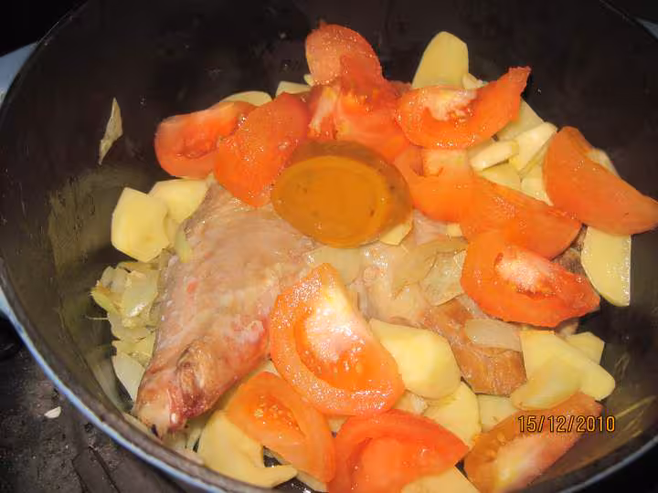 Cuisse de dinde aux legumes et chataignes
