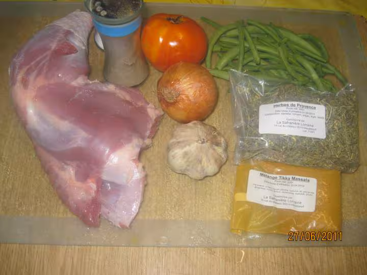 Cuisse de dinde en sauce