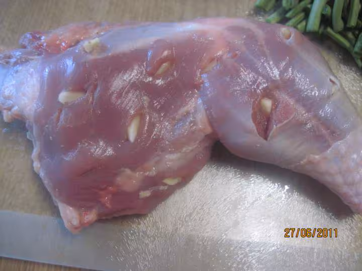Cuisse de dinde en sauce