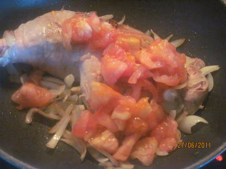 Cuisse de dinde en sauce
