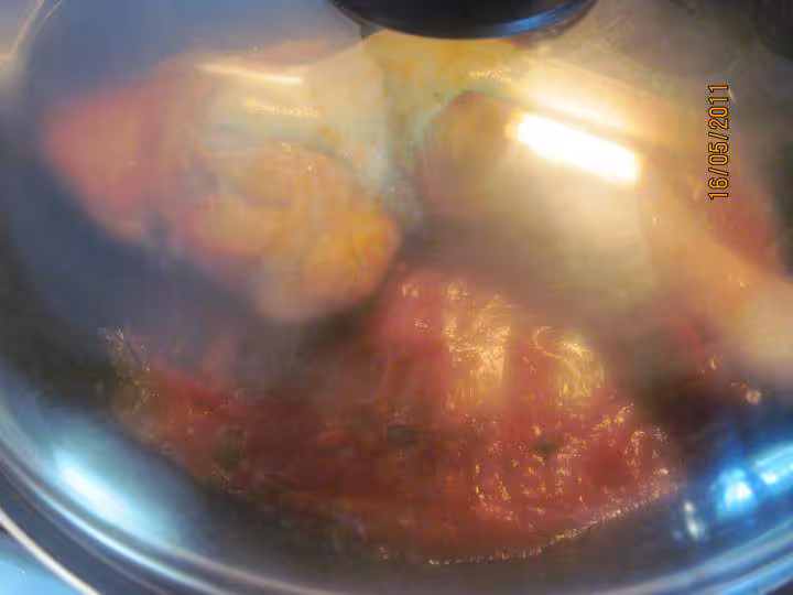 Cuisse de dinde en sauce tomate capres