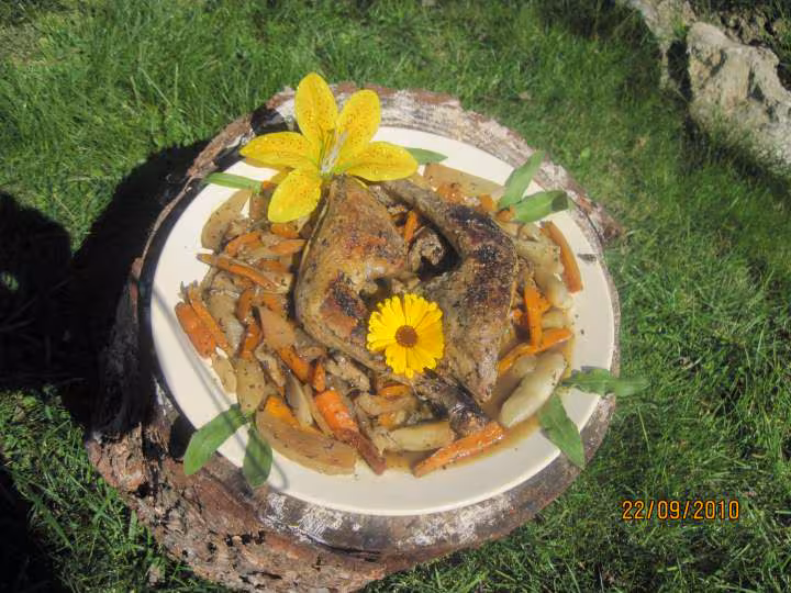 Cuisses de canard aux carottes