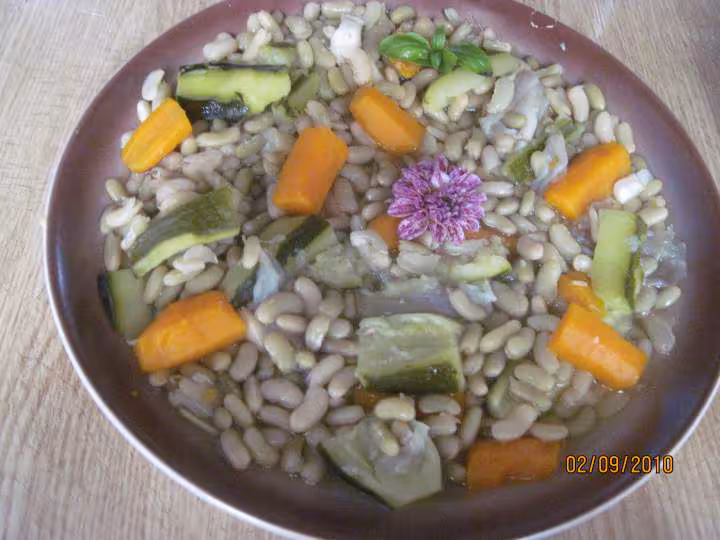 Cuisses de canard aux legumes