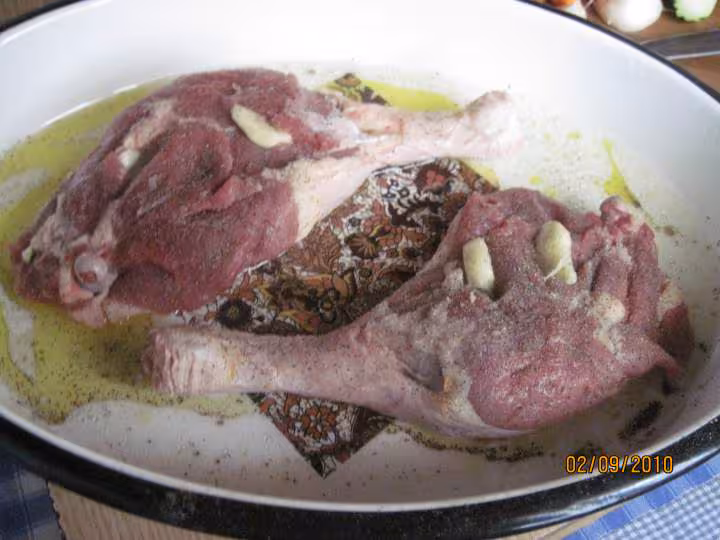 Cuisses de canard aux legumes