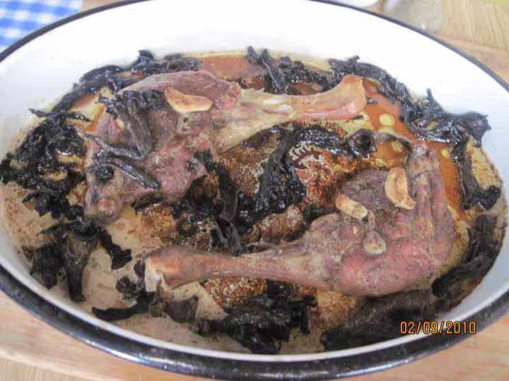 Cuisses de canard aux legumes