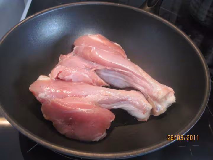 Cuisses de dinde aux legumes varies