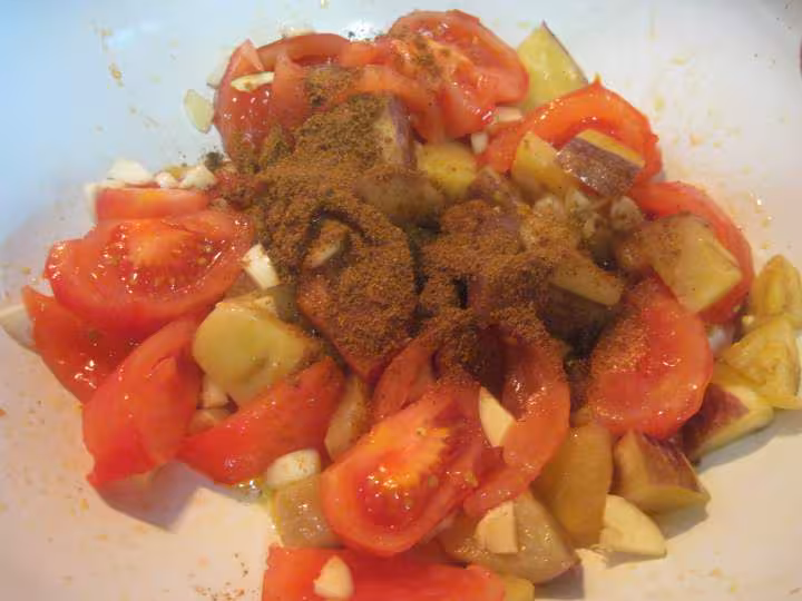Cuisses de poulet a la ratatouille