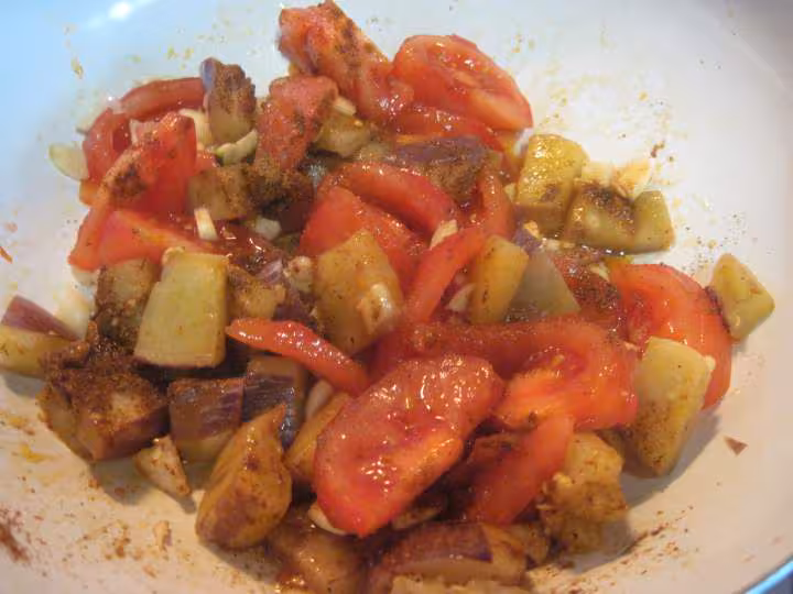 Cuisses de poulet a la ratatouille