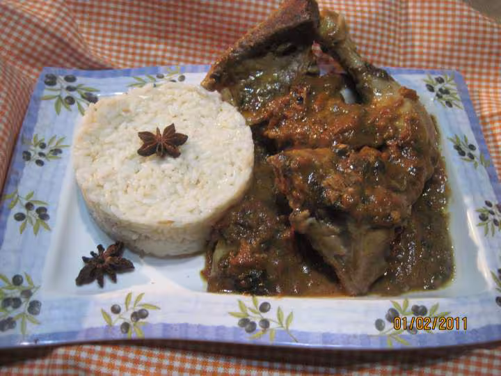 Cuisses de poulet en sauce et massale