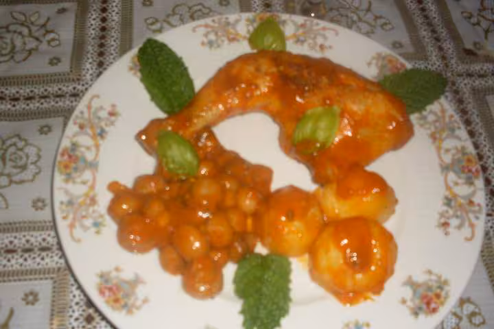 Cuisses de poulet en sauce pour 2 personnes