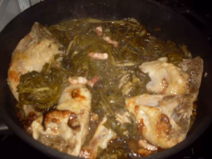 Cuisses de poulets aux blettes
