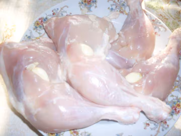 Cuisses de poulets aux legumes